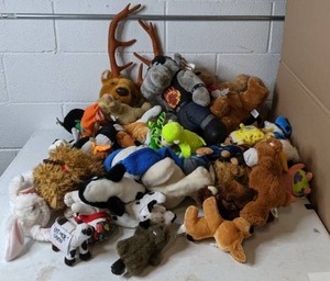 lot 102 image: Lot of Lovies - Variety of Brands and Types of Stuffed Toys