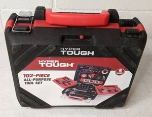 lot 101 image: Hyper Tough 102-Piece All Purpose Tool Set with Foldout Case