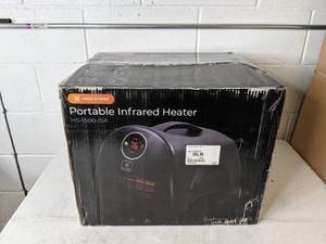 lot 252 image: Heat Storm 1500 Watt Portable Infrared Space Heater with Handle - Sahara