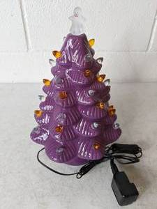 lot 251 image: Mr. Halloween 12 Ceramic Ghost Topper Halloween Tree