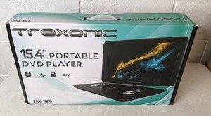 lot 254 image: Trexonic 15.4 Portable DVD Player with TFT-LCD Screen and USBSDAV Inputs