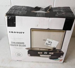 lot 49 image: Crosley Cruiser Deluxe Portable 3-Speed Turntable with Bluetooth