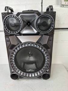lot 193 image: beFree Sound Rechargeable 12 Inch Bluetooth Portable Party Speaker with Party Lights, FM Radio and USBTF Inputs