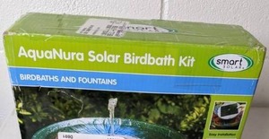 lot 395 image: Smart Solar Aquanura Solar Birdbath Kit