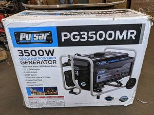 lot 221 image: Pulsar 3500 Peak3000 Running Watts Portable Gas Generator