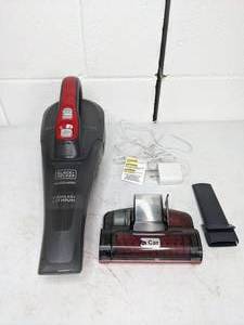 lot 186 image: BLACKDECKER QuickClean Car Cordless Hand Vacuum with Motorized Upholstery Brush