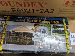 lot 350 image: Max AP Canopy 3-in-1 with Enclosure Kit, 10 ft. x 20 ft.