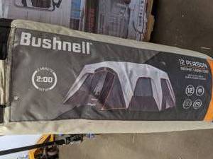 lot 310 image: Bushnell Outdoorsman 11 x 18 Instant Cabin Tent - Sleeps 12
