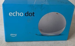 lot 404 image: Amazon Echo Dot 4th Generation Smart Speaker - Glacier White