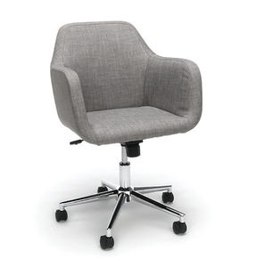 lot 243 image: Essentials by OFM Upholstered Home Office Desk Chair - Blue