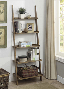 lot 256 image: Convenience Concepts French Country Bookshelf Ladder
