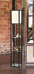 lot 258 image: Simple Designs Etagere Shelf Floor Lamp