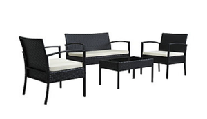 lot 265 image: Saint Birch 4-Pc. Rattan Sofa Seating Group