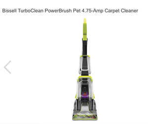 lot 280 image: Bissell TurboClean PowerBrush Pet 4.75-Amp Carpet Cleaner