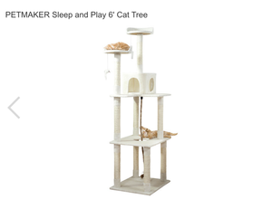 lot 298 image: PETMAKER Sleep and Play 6 Cat Tree