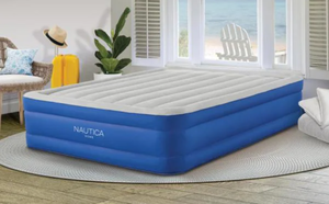 lot 315 image: Nautica Home Plushaire Pillowtop Inflatable Air Bed Mattress - Queen