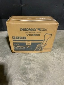 lot 63 image: YARDMAX 1850 lb. Compaction Force Plate Compactor. See Pictures
