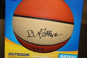lot 74 image: Spaulding Minnesota Lynx Rebekah Brunson Autograph Mini Ball