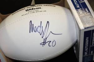 lot 76 image: Wilson Minnesota Vikings McKenzie Alexander Autograph Mini Ball
