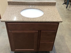 Smart-Cabinets Vanity Cabinet With Vanity Sink Top