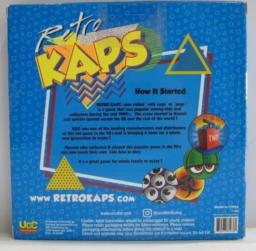 lot 136 image: Pog Retro Kaps 2-Player Starter Set Game NEW