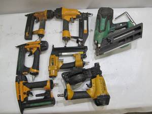 lot 446 image: Mixed lot of 7 Various Power Tools - UntestedUSED - AS-IS