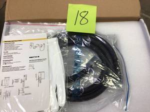 lot 118 image: Matte Black Wall Mounted Tub Filler With Hand Shower RB0733 not used