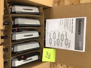 lot 129 image: Husky  7500 Lumen LED Integrated String Work Lights