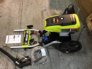 lot 7 image: Reconditioned 2,300 psi 1.2 GPM High Performance Electric Pressure Washer by RYOBI Customer Returns See Pictures