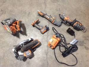 Lot of Ridgid Tools Various Models and Conditions See Pictures