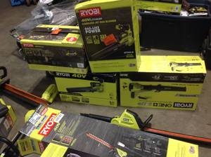 Lot of Ryobi Tools Various Models and Conditions See Pictures