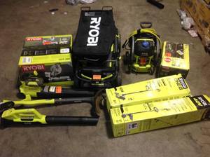 Lot of Ryobi Tools Various Models and Conditions See Pictures