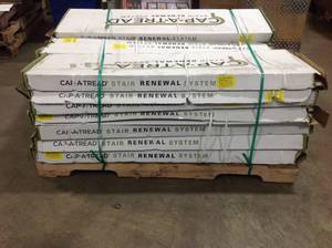 Lot of assorted 16 Boxes Cap-A-Tread for Stairs 1 in. Thick Customer Returns See Pictures