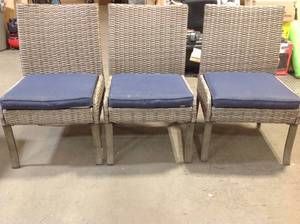 Lot of 3 Patio Chairs Customer Returns See Pictures