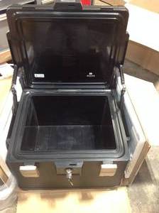 Honeywell 1.06 cu. ft. Molded Fire Resistant and Waterproof Legal Document Storage Chest with Key and Double Latch Lock Customer Returns See Pictures