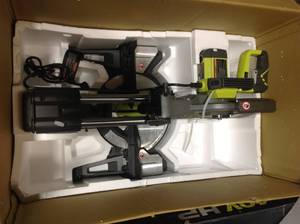 RYOBI 12 in. Sliding Compound Miter Saw with LED Open Box Customer Returns See Pictures