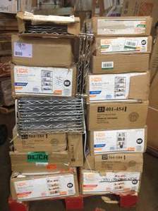 Lot of HDX Chrome Heavy Duty Metal Wire Shelving Unit Various Models and Conditions See Pictures
