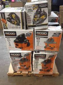 Lot of RIDGID Vaccum Cleaner Various Models And Conditions See Pictures