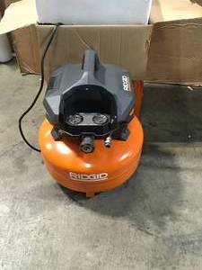 RIDGID 6 Gal. Portable Electric Pancake Air Compressor No Tested Customer Returns See Pictures