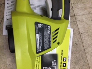lot 16 image: RYOBI ONE 18V Cordless Battery Grass Shrubber Trimmer (Tool Only)