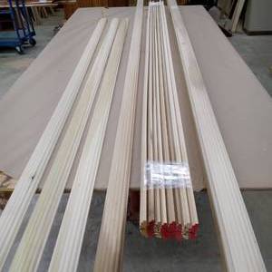 1116 x 2 12 Poplar Beaded Pillar ProfileCasing 148 LF (SCE20)