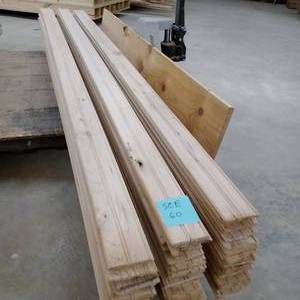 LARGE LOT 516 x 3 38 Elm Shiplap Style Beaded Wainscot 575 LF (SCE60)