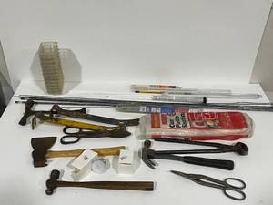 Assorted Hand Tools and Brazing Rods