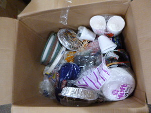 Large Box of Party Supplies
