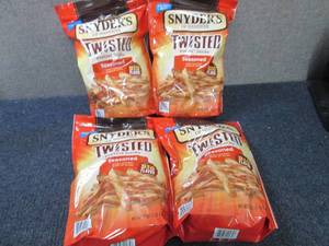 4- 22 oz Bags Snyders Seasoned Twi...