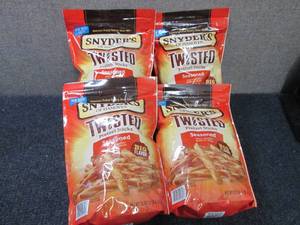 4- 22 oz Bags Snyders Seasoned Twi...