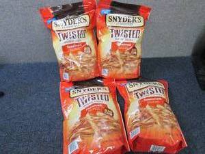 4- 22 oz Bags Snyders Seasoned Twi...