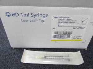 Box of 100 BD Syringes with Hypoder...