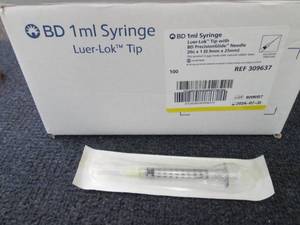 Box of 100 BD Syringes with Hypoder...