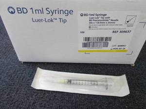 Box of 100 BD Syringes with Hypoder...